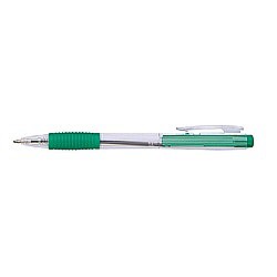 Pixuri cu mecanism - Pix cu mecanism, rubber grip, varf 0.7mm, Office Products - verde