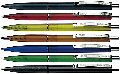 Pix SCHNEIDER K20 Icy colours, clema metalica, culori asortate - scriere albastra