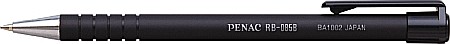 Instrumente de scris - Pix PENAC RB-085B, rubber grip, 0.7mm, varf metalic, corp negru - scriere neagra