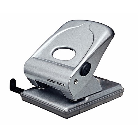 Perforatoare - Perforator metalic RAPID FMC40, 40 coli - argintiu