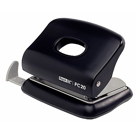 Perforatoare - Perforator plastic RAPID FC20, 20 coli - negru