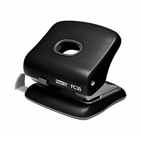 Perforatoare - Perforator plastic RAPID FC30, 30 coli - negru