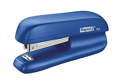 Capsatoare si capse - Mini-capsator plastic RAPID F5, 10 coli - albastru