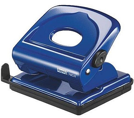 Perforatoare - Perforator metalic RAPID FMC25, 25 coli - albastru