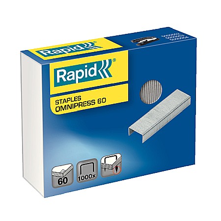 Capsatoare si capse - Capse RAPID Omnipress 60 coli, 1.000 buc./cutie