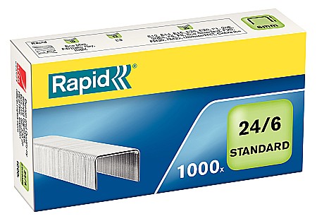 Capse RAPID Standard 24/6, 1000 buc/cutie