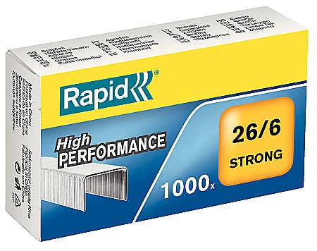Capse RAPID Strong 26/6, 1000 buc/cutie