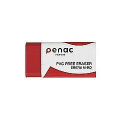 Radiere - Radiera mare PENAC , 100% cauciuc, 59 x 21 x 10mm - culoare rosie