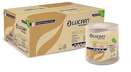 Prosoape de hartie - Prosop rola hartie AC Lucart Econat 155ID natur 2str 155m 6role/bax
