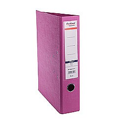 Organizare si arhivare - Biblioraft A4, plastifiat PP/PP, margine metalica, 75 mm, Optima Premium - rose
