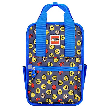 Rucsac Casual LEGO Tribini Fun Small - design Heads and Cup - albastru [2]