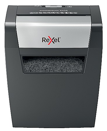Distrugatoare de documente - Distrugator documente REXEL MOMENTUM X406, 6 coli, P4, cross-cut (confeti)