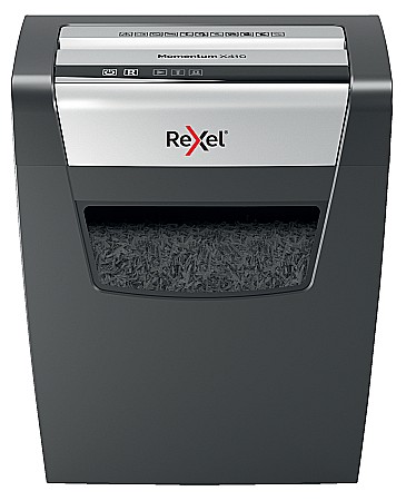 Distrugatoare de documente - Distrugator documente REXEL MOMENTUM X410, 10 coli, P4, cross-cut (confeti)