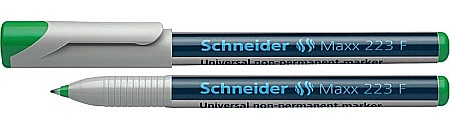 Markere universale - Universal non-permanent marker SCHNEIDER Maxx 223 F, varf 0.7mm - verde