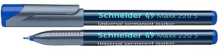 Markere universale - Universal permanent marker SCHNEIDER Maxx 220 S, varf 0.4mm - albastru