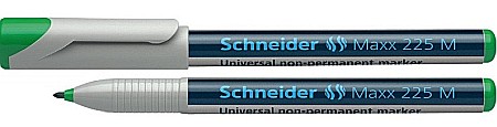 Markere universale - Universal non-permanent marker SCHNEIDER Maxx 225 M, varf 1mm - verde