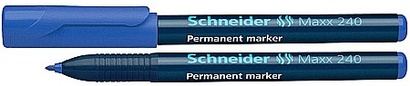 Markere permanente - Permanent marker SCHNEIDER Maxx 240, varf rotund 1-2mm - albastru