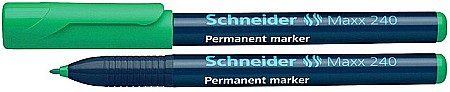 Markere permanente - Permanent marker SCHNEIDER Maxx 240, varf rotund 1-2mm - verde
