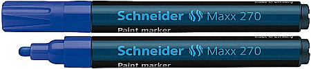 Marker cu vopsea SCHNEIDER Maxx 270, varf rotund 1-3mm - albastru
