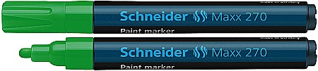 Markere cu vopsea - Marker cu vopsea SCHNEIDER Maxx 270, varf rotund 1-3mm - verde