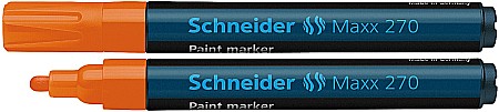 Marker cu vopsea SCHNEIDER Maxx 270, varf rotund 1-3mm - orange