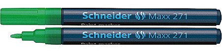 Markere cu vopsea - Marker cu vopsea SCHNEIDER Maxx 271, varf rotund 1-2mm - verde