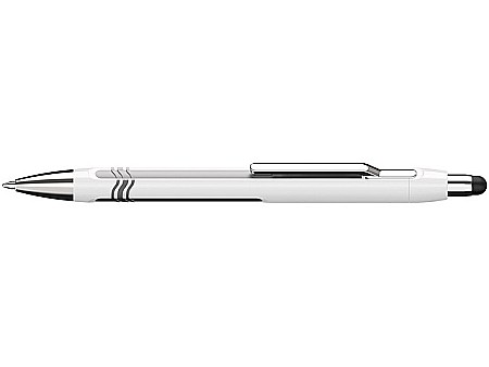 Pixuri cu mecanism - Pix SCHNEIDER Epsilon Touch XB, varf 1.4mm - corp alb/argintiu - scriere albastra