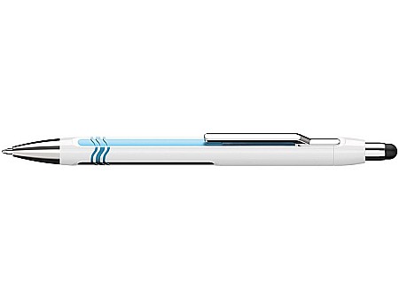 Pixuri cu mecanism - Pix SCHNEIDER Epsilon Touch XB, varf 1.4mm - corp alb/bleu - scriere albastra