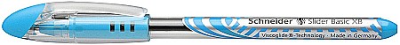 Pix SCHNEIDER Slider Basic XB, rubber grip, varf 1.4mm - scriere bleu