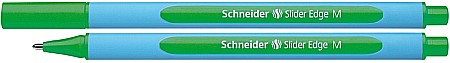 Pixuri fara mecanism - Pix SCHNEIDER Slider Edge M, rubber grip, varf mediu - scriere verde