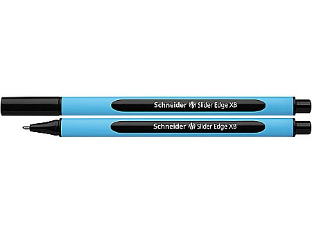 Pixuri fara mecanism - Pix SCHNEIDER Slider Edge XB, rubber grip, varf 1.4mm - scriere neagra