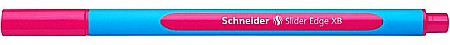 Pixuri fara mecanism - Pix SCHNEIDER Slider Edge XB, rubber grip, varf 1.4mm - scriere roz