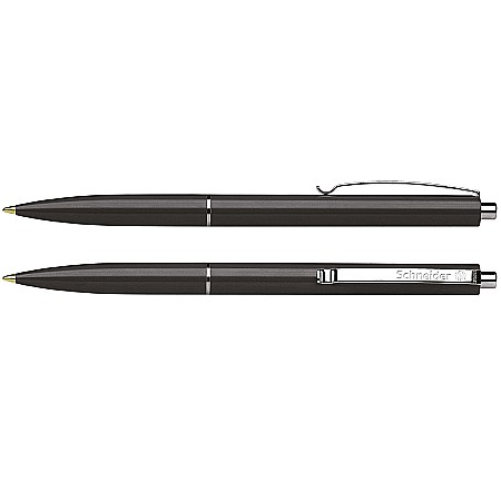 Pix SCHNEIDER K15, clema metalica, corp negru - scriere neagra