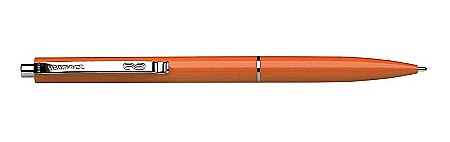 Pix SCHNEIDER K15, clema metalica, corp portocaliu - scriere albastra