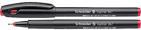 Linere - Liner SCHNEIDER 967, varf fetru 0.4mm - rosu