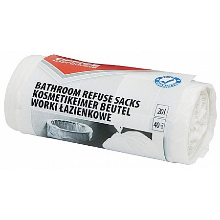 Saci menaj 20L alb Office Products 40buc/rola