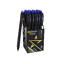 Pixuri cu mecanism - Pix cu mecanism , varf 0.7mm, corp negru, SILKA Star One - scriere albastra
