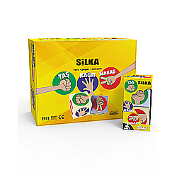 Radiere - Radiera pt creion, 25x25x25mm, PVC-free, nu lasa reziduuri, 2buc/set, SILKA Rock-Paper-Scissors -for