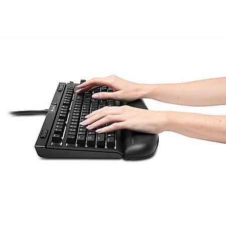 Suporturi ergonomice - Suport ergonomic Kensington ErgoSoft, pentru incheietura mainii, pentru tastatura gaming, negru
