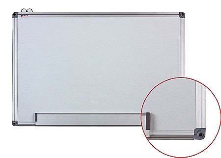 Table magnetice & Panouri - Tabla alba magnetica cu rama din aluminiu, 45 x 60 cm, Optima