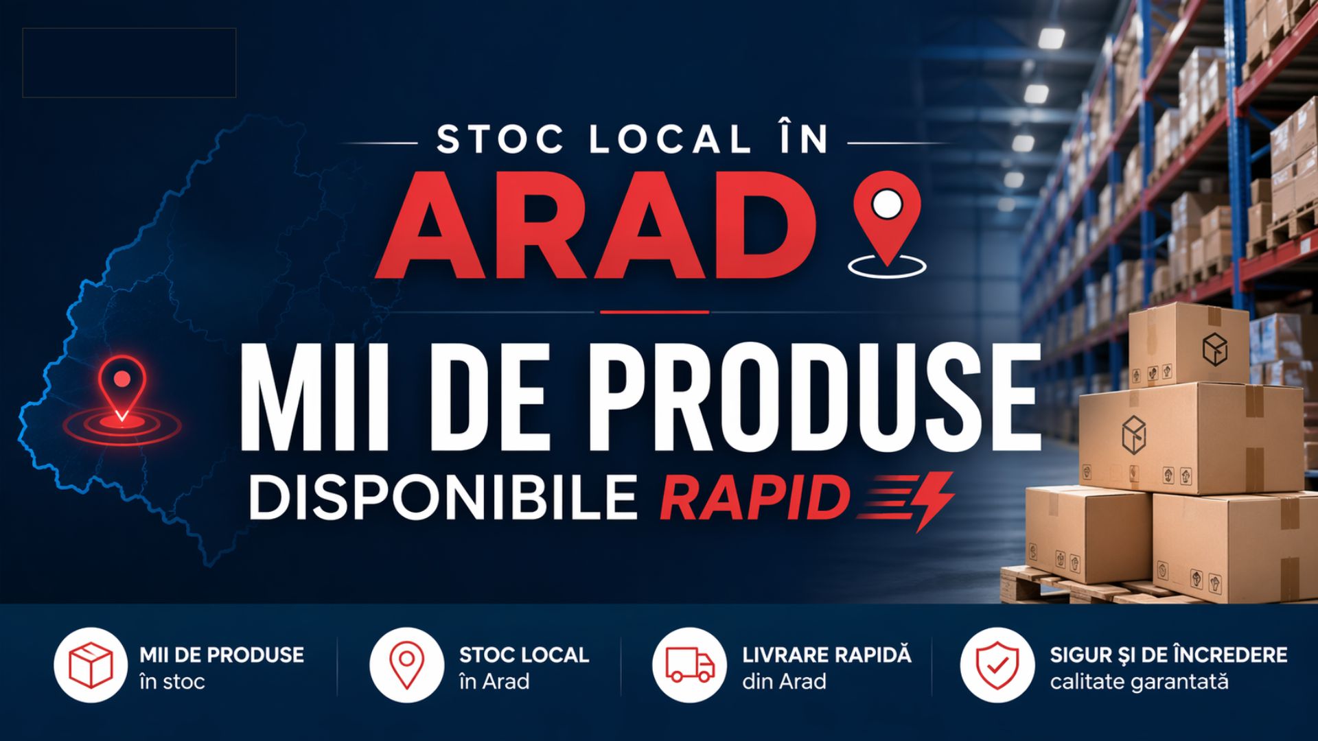 Mii de produse pe stoc in Arad
