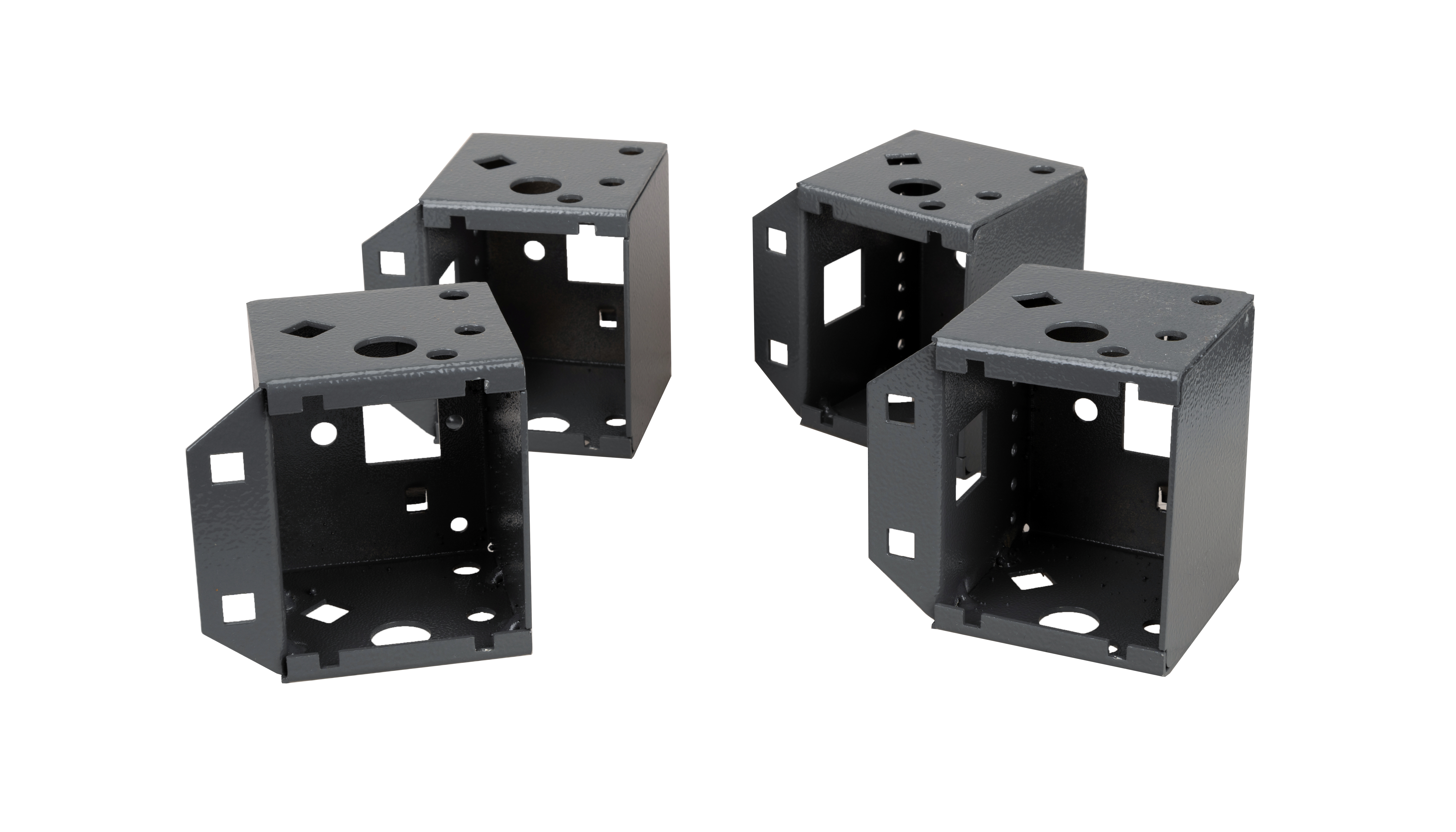 DULAPURI - SCHRACK - PLINTA, SET 4 COLTARE 100MM, RAL7012