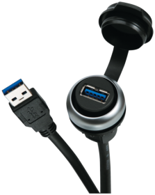 MURR - 4000-73000-0160000, MSDD PASS-THROUGH USB 3.0A CABLE 1M [1]