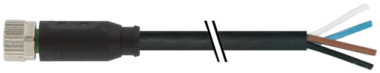 MURR - 7000-08061-6110500, M8 FEMALE  CABLE 4X0.25 [1]