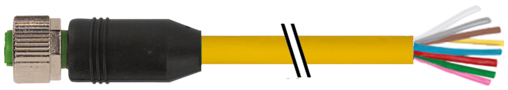MURR - 7000-17041-1140300, M12 FEMALE CABLE 8X0.25 [1]
