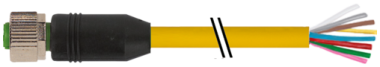 MURR - 7000-17041-1141000, M12 FEMALE CABLE 8X0.25 [1]