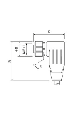MURR - 7000-17161-7220500, M12 FEMALE CABLE 8X0.25 [3]
