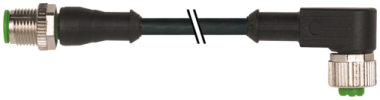 MURR - 7000-40121-6140200, M12 MALE / M12 FEMALE CABLE 4X0.34 [1]