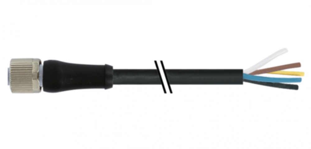 MURR - 7000-P4221-P041000, M12 POWER FEMALE CABLE 5X1.5 [1]