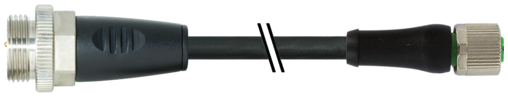 MURR - 7000-P4541-P041500, M12 POWER FEMALE CABLE 5X1.5 [1]
